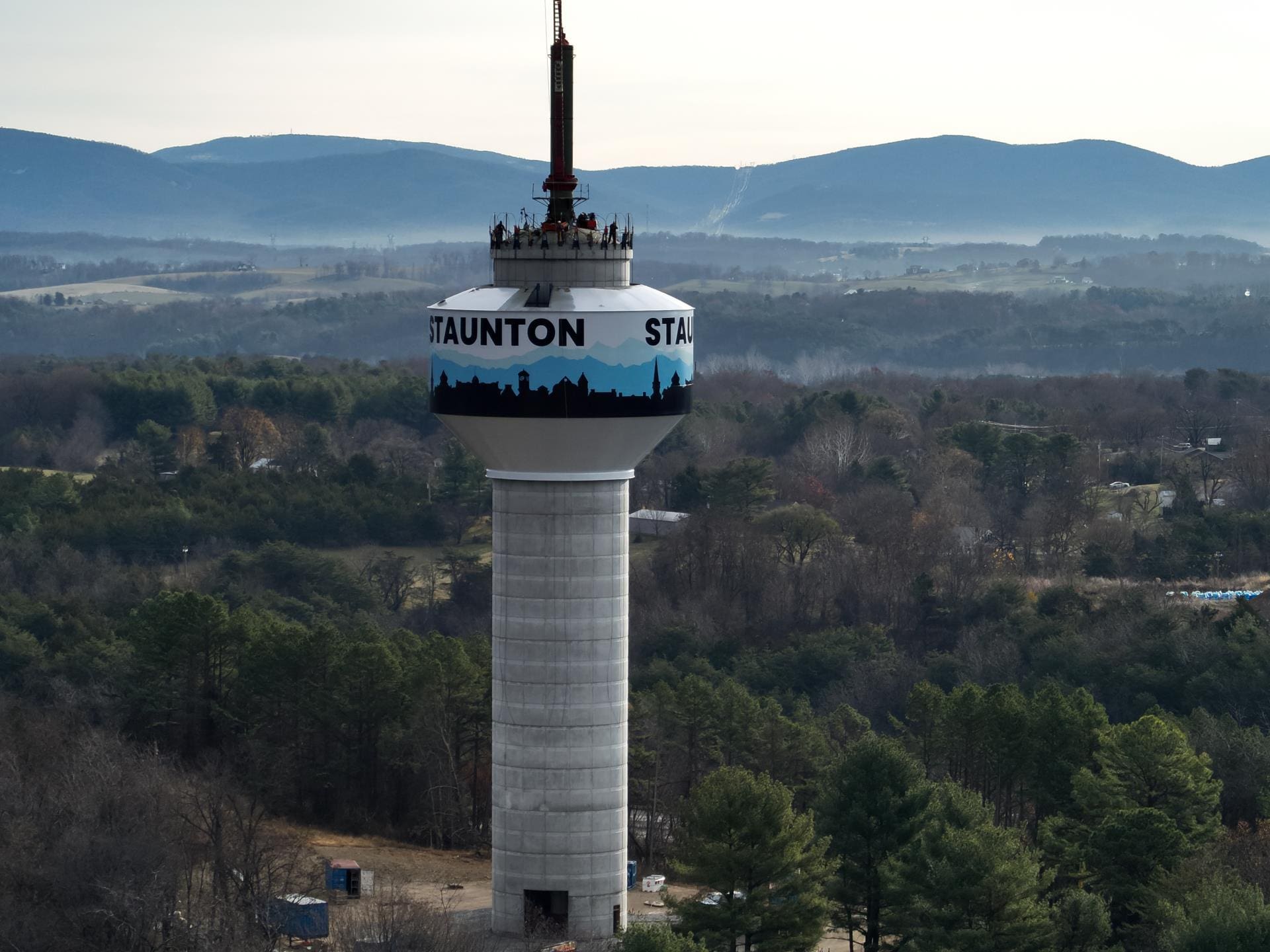 Staunton Crossing water tower